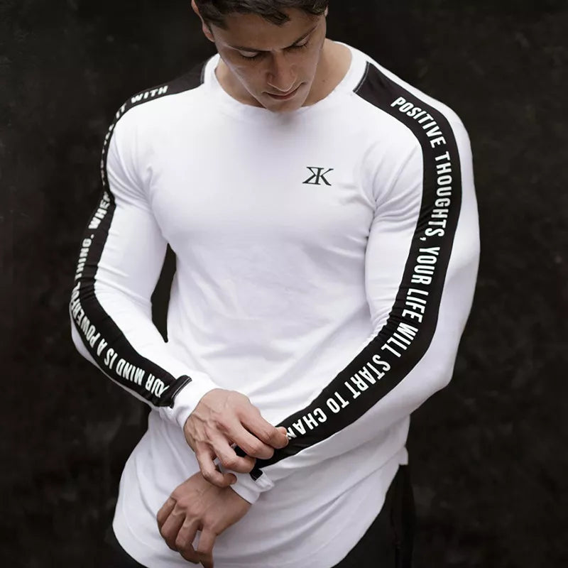 Long Sleeve Gym Workout Tee