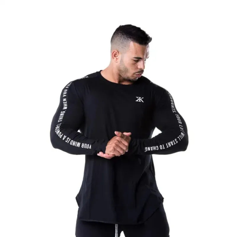 Long Sleeve Gym Workout Tee