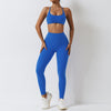 Women's 2-Piece High Waist Leggings Sports Bra Workout Tracksuit