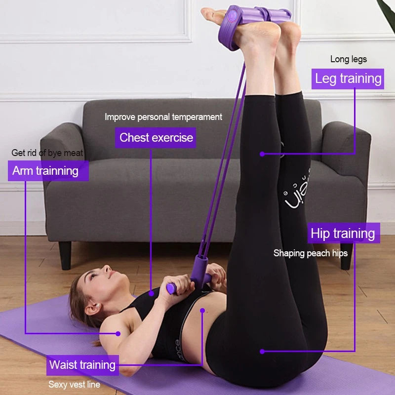 6-Tube Yoga Pedal Puller