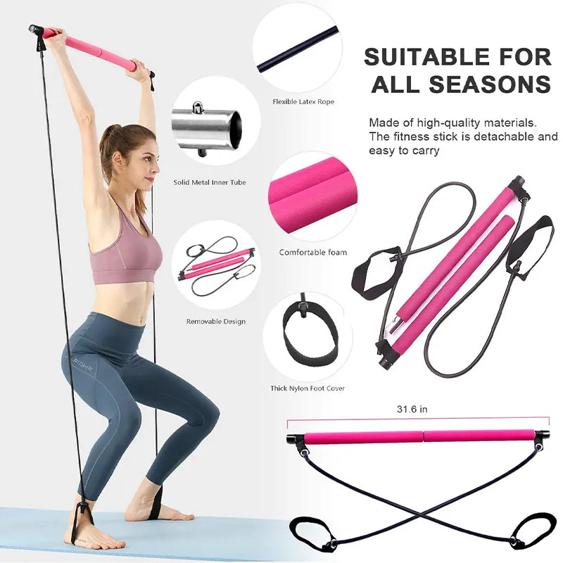 Multifunctional Fitness Bar Yoga Chest Stretching Belt